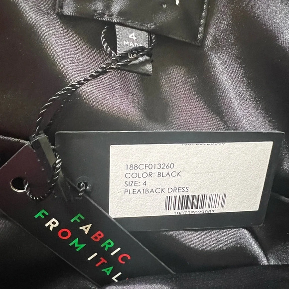 Milly black and white retro baby doll cocktail dress size 4 - Picture 9 of 12